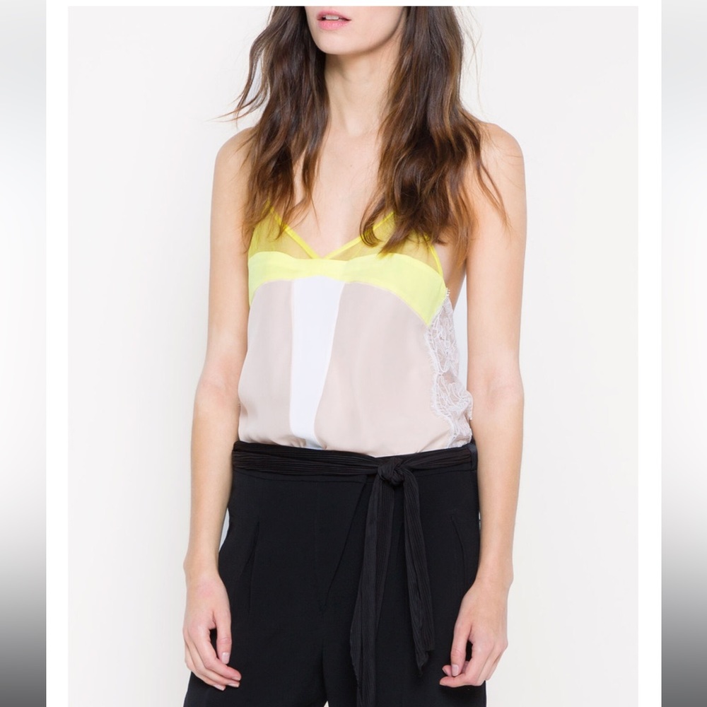 Sandro sheer camisole